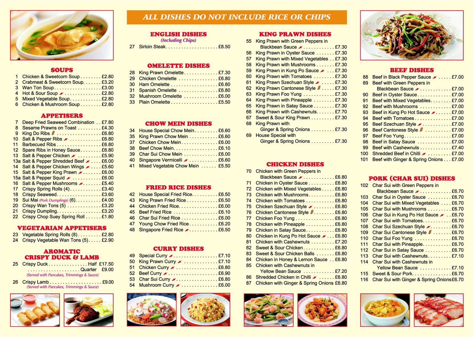 The Oriental (St. Helens) - Takeaway Menu